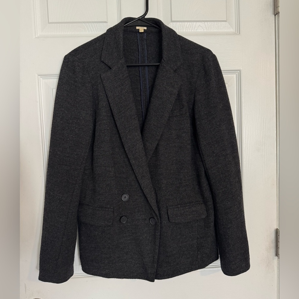 J Crew Gray Wool Blazer